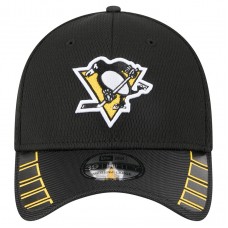 Бейсболка Pittsburgh Penguins New Era Black Visor Hit 39THIRTY