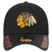 Бейсболка Chicago Blackhawks New Era Black Visor Hit 39THIRTY