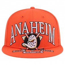 Бейсболка Anaheim Ducks New Era Orange Oversized Vintage Arch 59Fifty