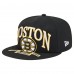 Бейсболка Boston Bruins New Era Black Oversized Vintage Arch 59Fifty