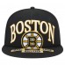 Бейсболка Boston Bruins New Era Black Oversized Vintage Arch 59Fifty