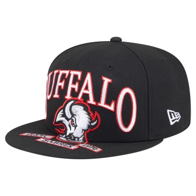Бейсболка Buffalo Sabres New Era Black Oversized Vintage Arch 59Fifty