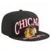 Бейсболка Chicago Blackhawks New Era Black Oversized Vintage Arch 59Fifty