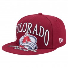 Бейсболка Colorado Avalanche New Era Burgundy Oversized Vintage Arch 59Fifty