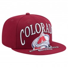 Бейсболка Colorado Avalanche New Era Burgundy Oversized Vintage Arch 59Fifty