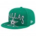 Бейсболка Dallas Stars New Era Kelly Green Oversized Vintage Arch 59Fifty