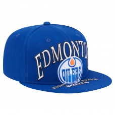 Бейсболка Edmonton Oilers New Era Royal Oversized Vintage Arch 59Fifty