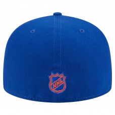 Бейсболка Edmonton Oilers New Era Royal Oversized Vintage Arch 59Fifty