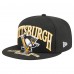 Бейсболка Pittsburgh Penguins New Era Black Oversized Vintage Arch 59Fifty