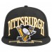 Бейсболка Pittsburgh Penguins New Era Black Oversized Vintage Arch 59Fifty