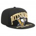 Бейсболка Pittsburgh Penguins New Era Black Oversized Vintage Arch 59Fifty