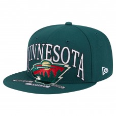 Бейсболка Minnesota Wild New Era Green Oversized Vintage Arch 59Fifty