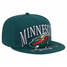 Бейсболка Minnesota Wild New Era Green Oversized Vintage Arch 59Fifty