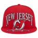 Бейсболка New Jersey Devils New Era Red Oversized Vintage Arch 59Fifty