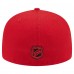 Бейсболка New Jersey Devils New Era Red Oversized Vintage Arch 59Fifty