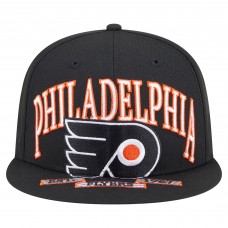 Бейсболка Philadelphia Flyers New Era Black Oversized Vintage Arch 59Fifty