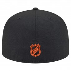 Бейсболка Philadelphia Flyers New Era Black Oversized Vintage Arch 59Fifty