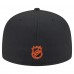 Бейсболка Philadelphia Flyers New Era Black Oversized Vintage Arch 59Fifty
