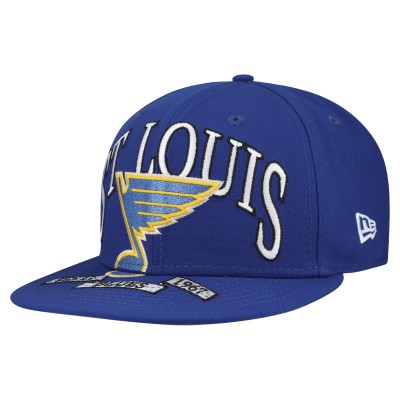 Бейсболка St. Louis Blues New Era Blue Oversized Vintage Arch 59Fifty