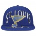 Бейсболка St. Louis Blues New Era Blue Oversized Vintage Arch 59Fifty