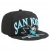 Бейсболка San Jose Sharks New Era Black Oversized Vintage Arch 59Fifty