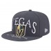 Бейсболка Vegas Golden Knights New Era Gray Oversized Vintage Arch 59Fifty