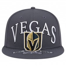 Бейсболка Vegas Golden Knights New Era Gray Oversized Vintage Arch 59Fifty