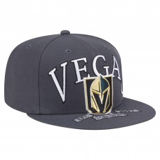 Бейсболка Vegas Golden Knights New Era Gray Oversized Vintage Arch 59Fifty