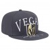 Бейсболка Vegas Golden Knights New Era Gray Oversized Vintage Arch 59Fifty