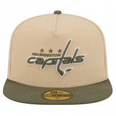Бейсболка Washington Capitals New Era Tan/Olive Color Pack Two-Tone 59FIFTY A-Frame