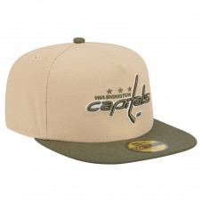 Бейсболка Washington Capitals New Era Tan/Olive Color Pack Two-Tone 59FIFTY A-Frame