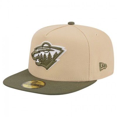 Бейсболка Minnesota Wild New Era Tan/Olive Color Pack Two-Tone 59FIFTY A-Frame