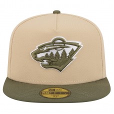 Бейсболка Minnesota Wild New Era Tan/Olive Color Pack Two-Tone 59FIFTY A-Frame