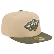 Бейсболка Minnesota Wild New Era Tan/Olive Color Pack Two-Tone 59FIFTY A-Frame