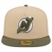 Бейсболка New Jersey Devils New Era Tan/Olive Color Pack Two-Tone 59FIFTY A-Frame