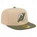 Бейсболка New Jersey Devils New Era Tan/Olive Color Pack Two-Tone 59FIFTY A-Frame