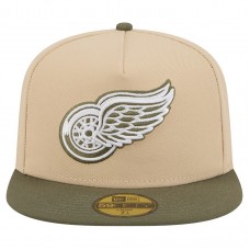 Бейсболка Detroit Red Wings New Era Tan/Olive Color Pack Two-Tone 59FIFTY A-Frame Бейсболка Detroit Red Wings New Era Tan/Olive Color Pack Two-Tone 59FIFTY A-Frame