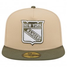Бейсболка New York Rangers New Era Tan/Olive Color Pack Two-Tone 59FIFTY A-Frame Бейсболка New York Rangers New Era Tan/Olive Color Pack Two-Tone 59FIFTY A-Frame