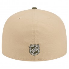 Бейсболка Philadelphia Flyers New Era Tan/Olive Color Pack Two-Tone 59FIFTY A-Frame