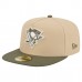 Бейсболка Pittsburgh Penguins New Era Tan/Olive Color Pack Two-Tone 59FIFTY A-Frame