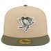 Бейсболка Pittsburgh Penguins New Era Tan/Olive Color Pack Two-Tone 59FIFTY A-Frame