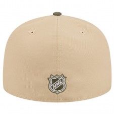 Бейсболка Pittsburgh Penguins New Era Tan/Olive Color Pack Two-Tone 59FIFTY A-Frame