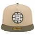 Бейсболка Boston Bruins New Era Tan/Olive Color Pack Two-Tone 59FIFTY A-Frame