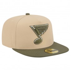 Бейсболка St. Louis Blues New Era Tan/Olive Color Pack Two-Tone 59FIFTY A-Frame