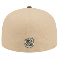 Бейсболка Vegas Golden Knights New Era Tan/Olive Color Pack Two-Tone 59FIFTY A-Frame