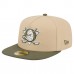Бейсболка Anaheim Ducks New Era Tan/Olive Color Pack Two-Tone 59FIFTY A-Frame