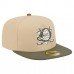 Бейсболка Anaheim Ducks New Era Tan/Olive Color Pack Two-Tone 59FIFTY A-Frame