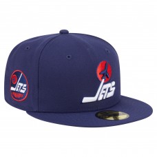 Бейсболка Winnipeg Jets New Era Navy Deceptor 59FIFTY
