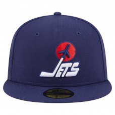 Бейсболка Winnipeg Jets New Era Navy Deceptor 59FIFTY
