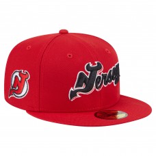Бейсболка New Jersey Devils New Era Red Deceptor 59FIFTY